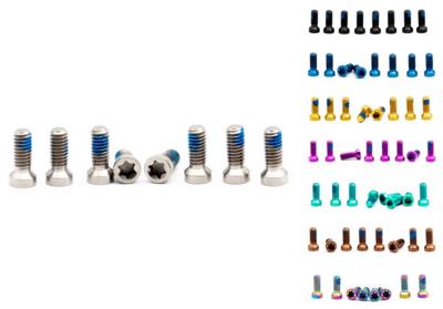 OAK Components Titanium Screws M4x9 for 8-Bolt Direct Mount Chainring (8 pieces)