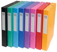 Exacompta elastobox Exabox 8 geassorteerde kleuren: geel, rood, roze, paars, blauw, turquoise, groen e... - thumbnail