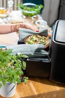 Airfryerschaal - PYREX - 1450144 - Rond - Borosilicaatglas - 26 cm - thumbnail