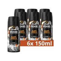 AXE Fine Fragrance Collection Premium Deodorant Bodyspray Black Vanilla 150 ml x 6 stuks bij Jumbo - thumbnail