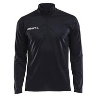 Craft 1905611 Progress Halfzip Tee LS M - Black/Black - L - thumbnail
