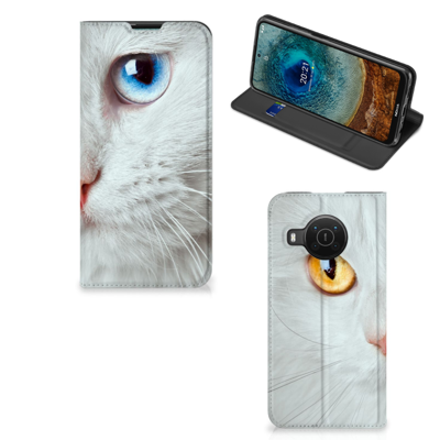 Nokia X20 | X10 | Hoesje maken | Witte Kat Nokia X20 | X10 | Hoesje maken | Witte Kat