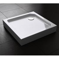 Best Design Best-Design "Project" Opbouwdouchebak Vierkant 80x80x14 cm Glans Wit - thumbnail