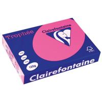 Clairefontaine Trophée Pastel, gekleurd papier, A4, 120 g, 250 vel, felroze - thumbnail