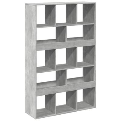 kamerscherm 100x33x156,5 cm bewerkt hout betongrijs