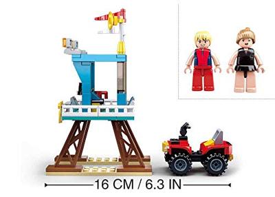 Sluban Lifeguard Tower bouwstenen set