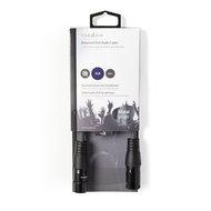 Nedis COTH15010GY05 Gebalanceerde Xlr-audiokabel Xlr 3-pins Male - Xlr 3-pins Female 0,5 M Grijs - thumbnail