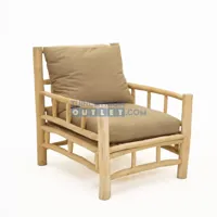 Lounge tuinstoel teak Van der Leeden - Van der leeden - thumbnail