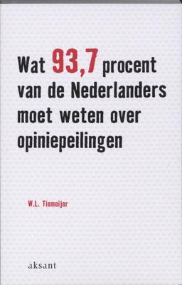 Wat 93.7 procent van de Nederlanders moet weten over opiniepeilingen - W.L. Tiemeijer - ebook