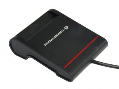 Conceptronic SCR01B smart card reader Zwart USB 2.0