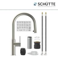 Schutte BLACKPOOL Keukenkraan | RVS look | Met uittrekbare uitloop - 79526 - thumbnail