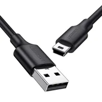 Ugreen USB-kabel - mini USB 480 Mbps 1,5m (zwart) - thumbnail