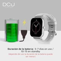 Smartwatch DCU CURVED GLASS PRO 1,83" Grijs - thumbnail