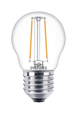 Philips LED 34776200 LED-lamp Energielabel E (A - G) E27 Kogel 2 W = 25 W Warmwit (Ø x l) 45 mm x 78 mm 1 stuk(s)