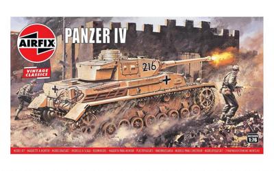 Airfix Vintage Classics Set - A02308V Panzer IV - Plastic tankmodellen voor volwassenen en kinderen vanaf 8 jaar, set bevat 101 stuks - schaalmodel tankset 1:76