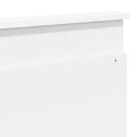 Bedframe met hoofdeinde Wit 180 x 200 cm Massief grenenhout - thumbnail