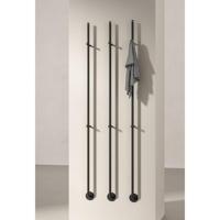 Instamat Jay Elektrische Handdoekradiator 172cm hoog 29Watt Soft Zwart JAY021 - thumbnail