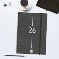 Agenda Finocam YEAR Zwart A4 21 x 29,7 cm 2026 - thumbnail