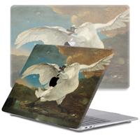 Lunso MacBook Air 13 inch M1 (2020) cover hoes - case - De Bedreigde Zwaan - thumbnail