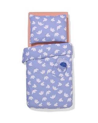 HEMA Peuterdekbedovertrek 120x150cm zacht katoen duif (lila)