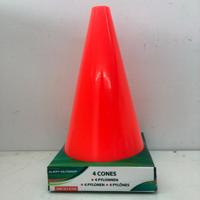 Alert outdoor pilonnen 23x13 cm 4 stuks oranje - thumbnail