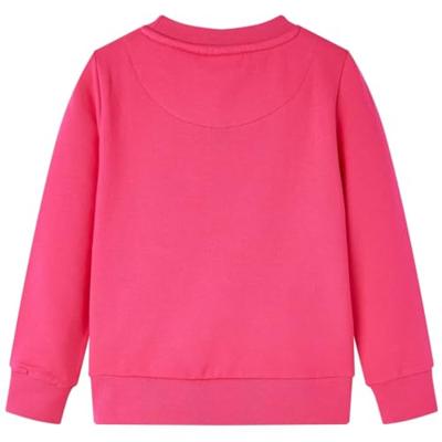 Kindertrui met pauw van pailletten 104 felroze