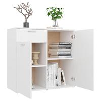 Dressoir 80x36x75 cm spaanplaat wit - thumbnail