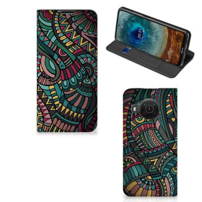 Nokia X20 | X10 | Hoesje met Magneet | Aztec