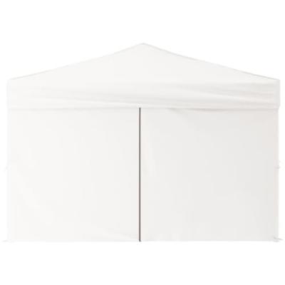 Partytent inklapbaar met zijwanden 3x3 m wit - thumbnail