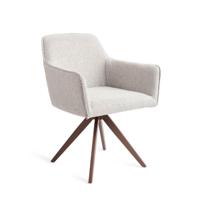 Jesper Home Draaibare Eetkamerstoel 'Hofu' Turn Brown, kleur Checkers Charm - thumbnail