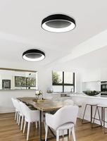 Trio Led plafonnièreGirona 48w - 2700-6000K - 60cm zwart - 671290132 - thumbnail