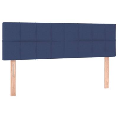 Hoofdborden 2 st 72x5x78/88 cm stof blauw