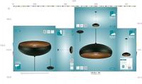 Eglo Landelijke hanglampMogano 1 40cm zwart met roodkoper - 94605 - thumbnail