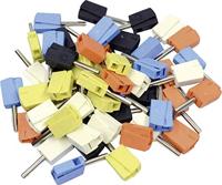 WAGO 215-111 Banaanstekker Stekker, recht Stift-Ø: 4 mm Zwart, Geel, Blauw, Wit, Oranje 50 stuk(s) - thumbnail
