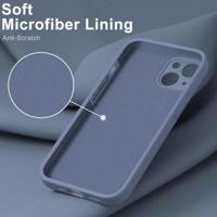 Lunso - iPhone 15 Plus - Hoesje Flexibel silicone Backcover - Lavendel - thumbnail