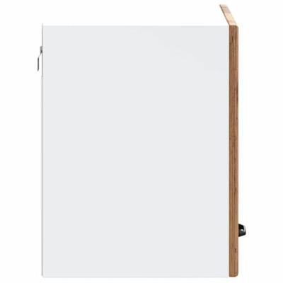 Keukenwandkast Kalmar bewerkt hout oud houtkleurig