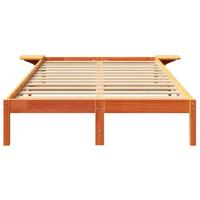 Bedframe met nachttafels Bruin 120 x 200 cm Wasbruin - thumbnail
