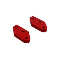 Aluminum Steering Plate A (Red) (2) (ARA340158) - thumbnail