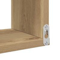 Hoekwandschap 40x40x49,5 cm bewerkt hout artisanaal eiken - thumbnail