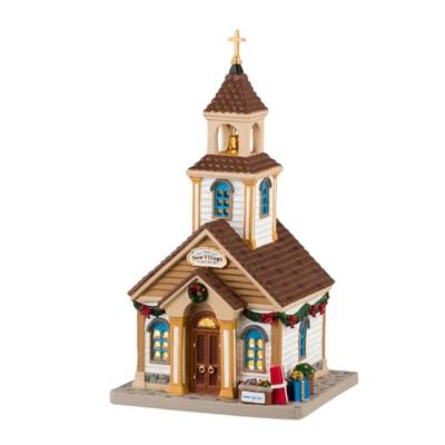 The New Village Church 15x18x26 cm Kersthuisje LEMAX - Lemax The New Village Church 15x18x26 cm Kersthuisje LEMAX - Lemax