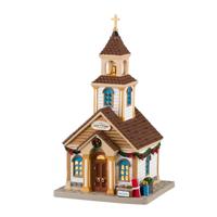 The New Village Church 15x18x26 cm Kersthuisje LEMAX - Lemax - thumbnail