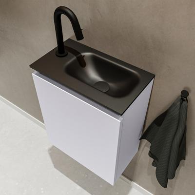 MONDIAZ TURE 40cm toiletmeubel cale. EDEN wastafel urban rechts 1 kraangat