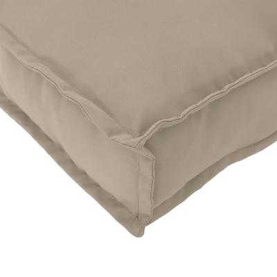 Palletkussen voor zitting Taupe 120 x 80 x 12 cm Oxford stof - thumbnail