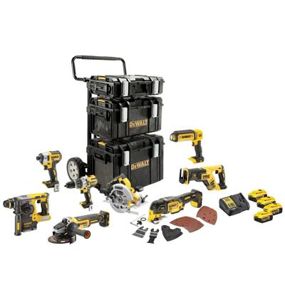DeWALT DCK853P4 Accu combiset 8-delig 18V XR 5.0Ah in ToughSystem