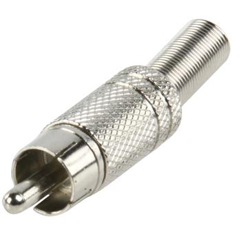 Valueline CC-010 Rca Plug + Prt. Metaal Verguld Rood