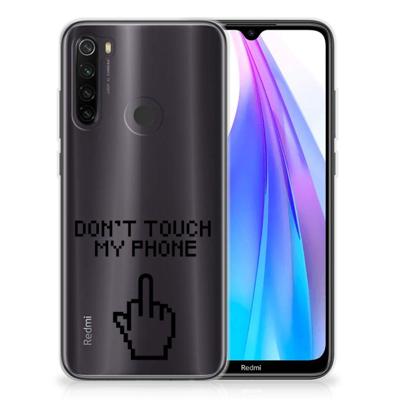 Xiaomi Redmi Note 8T Silicone-hoesje Finger Don't Touch My Phone Xiaomi Redmi Note 8T Silicone-hoesje Finger Don't Touch My Phone