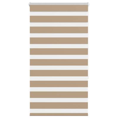 VidaXL Zebra blind 70x150 cm stofbreedte 65,9 cm polyester zandbruin VidaXL Zebra blind 70x150 cm stofbreedte 65,9 cm polyester zandbruin