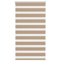 VidaXL Zebra blind 70x150 cm stofbreedte 65,9 cm polyester zandbruin - thumbnail