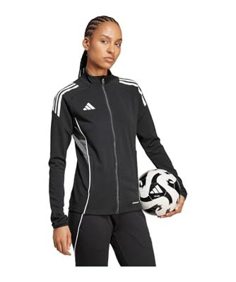 adidas Tiro 25 Competition Trainingsjack Dames Zwart Grijs Wit