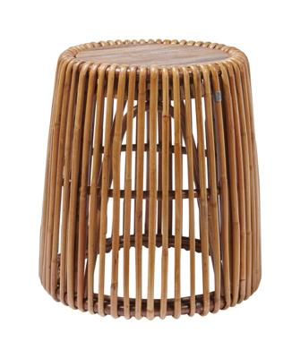 Tom Tailor Bijzettafel 'Romelia' Teakhout en rotan, 50cm